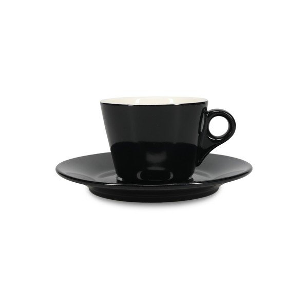 Piattino nero in porcellana ø 15,5 cm Barista – BonBistro-image-2