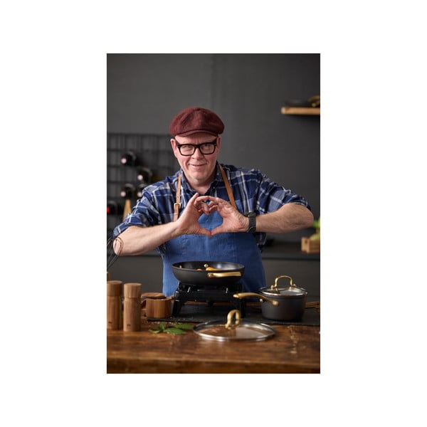 Pentola in alluminio con coperchio incluso/con superficie antiaderente adatta all'induzione 2,6 l – Holm-image-3