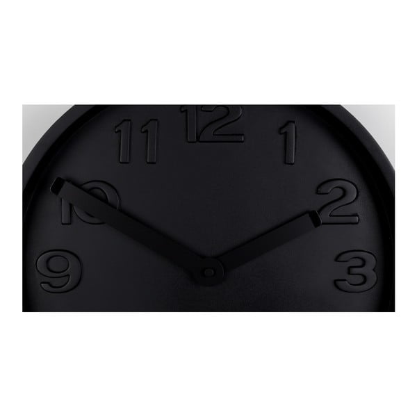 Orologio da parete in calcestruzzo nero con lancette nere Calcestruzzo - Zuiver-image-3