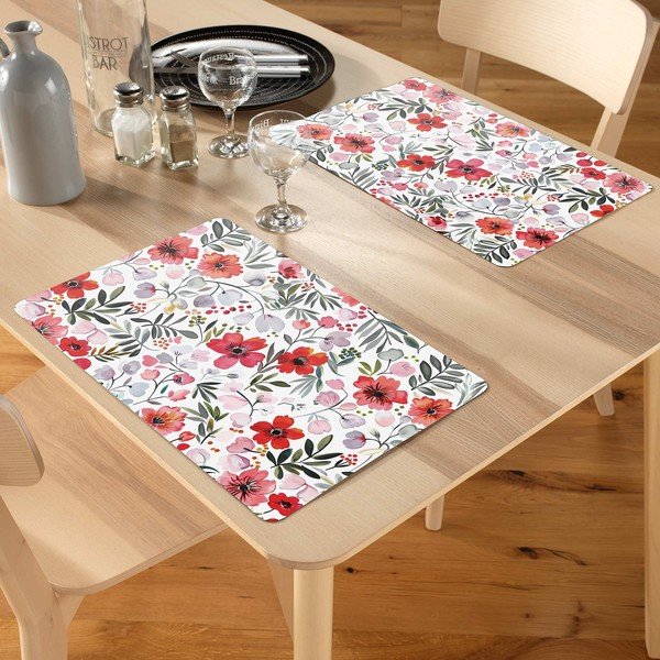 Tovaglietta in plastica 44x28,5 cm Jolie Fleur – douceur d'intérieur-image-1