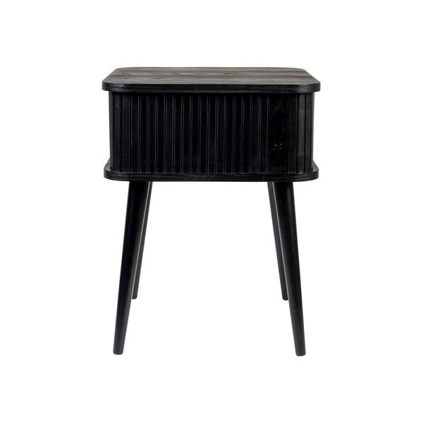 Comodino nero con effetto frassino Barbier – Zuiver