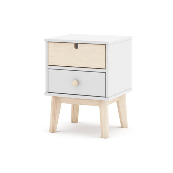 Comodino bianco per bambini Estefania - Marckeric-image-3