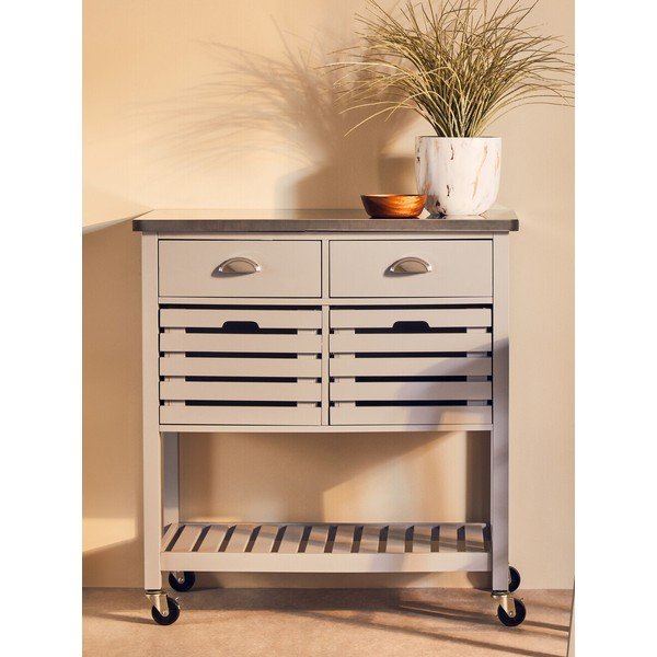 Tavolino da servizio su ruote 46x86 cm Frankfurt – Premier Housewares-image-1
