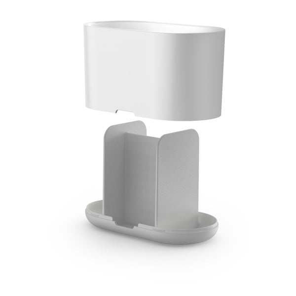 Bicchiere di plastica bianco per spazzolini da denti Duo - Joseph Joseph-image-2