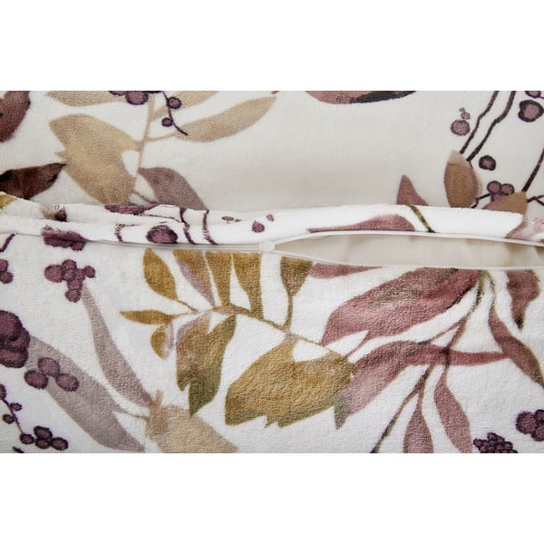 Biancheria da letto bianca/marrone in micropile per letto singolo 140x200 cm Ramita – My House-image-2