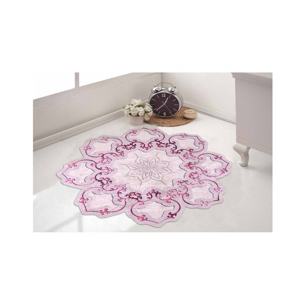 Tappeto Camina Feo, ⌀ 100 cm Pembe - Vitaus-image-1