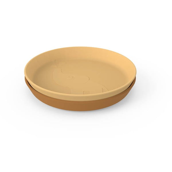 Piatti gialli per bambini in set da 2 pezzi ø 18,5 cm Elphee - Done by Deer-image-2