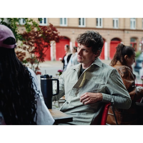 Borraccia termica nera in acciaio inox 1,18 l Quencher H2.0 FlowState Tumbler Black – Stanley-image-1