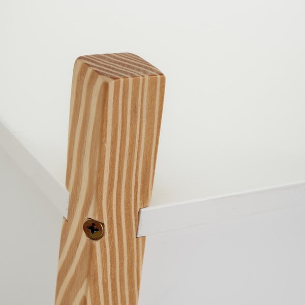 Libreria per bambini bianca con ante scorrevoli 70x77 cm - Casa Selección-image-3