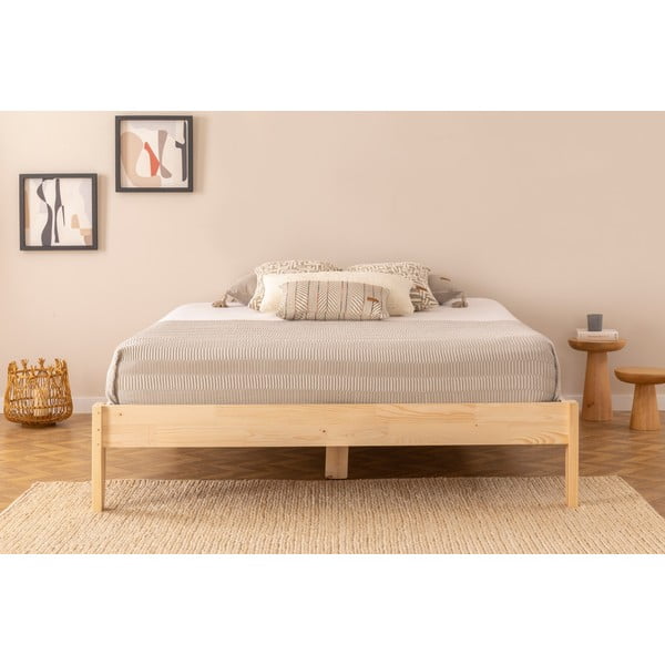 Letto singolo  colore naturale in legno di abete rosso con doghe 90x200 cm Galaksi - Kalune Design-image-3