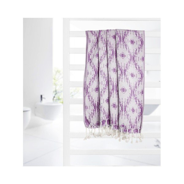 Telo hammam viola Calypso, 165 x 100 cm Cotton Collection - Kate Louise-image-3