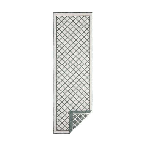 Tappeto per esterni verde e crema , 80 x 250 cm Sydney - NORTHRUGS