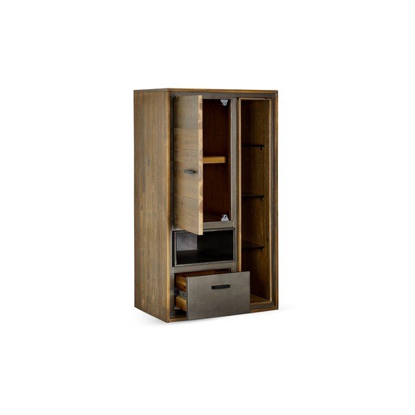 Armadio a muro in legno di acacia Duo Malaga - Furnhouse-image-2