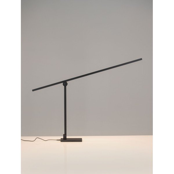 Lampada da tavolo LED nera opaca in metallo con struttura flessibile/con intensità regolabile (altezza totale 47 cm) Tenso – Nova Luce-image-2