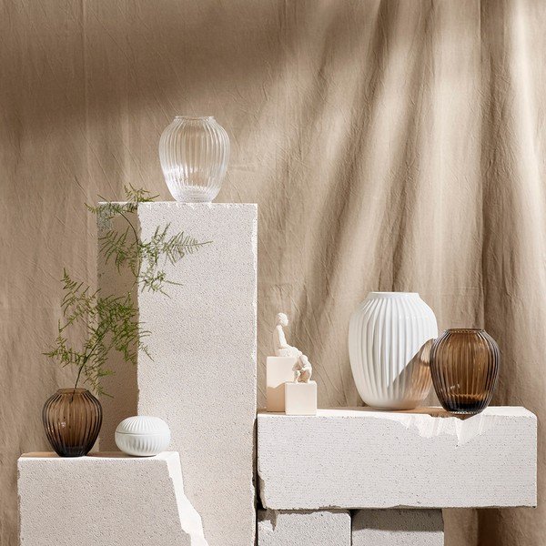 Vaso Hammershoi in porcellana bianca, ⌀ 11,5 cm Hammershøi - Kähler Design-image-3