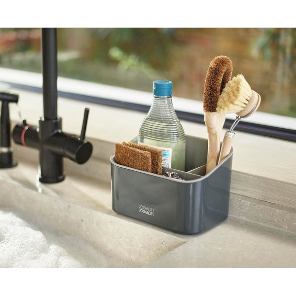 Supporto per detersivo grigio scuro in plastica SinkStore – Joseph Joseph-image-1