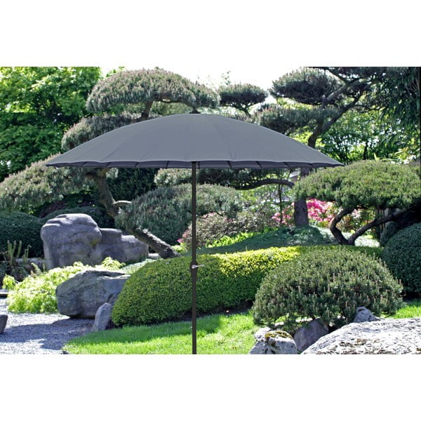 Ombrellone grigio ø 260 cm - Garden Pleasure-image-3