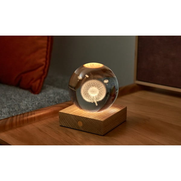 Decorazione luminosa marrone scuro con ricarica USB Amber – Gingko-image-3