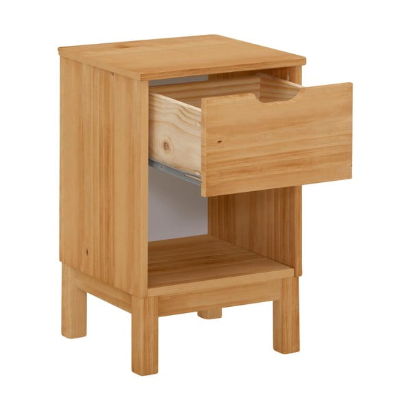 Comodino colore naturale in legno di pino Post - Støraa-image-1