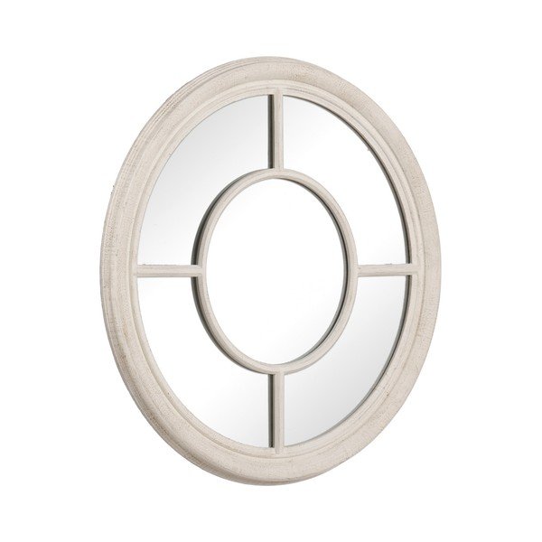 Specchio da parete con cornice in legno ø 79 cm Paula - Ixia-image-2