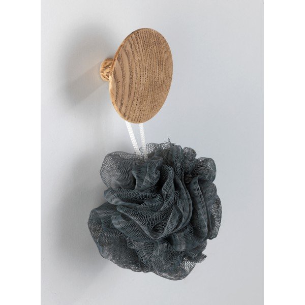 Gancio da parete con decoro in legno di quercia , ⌀ 8 cm Melle - Wenko-image-1