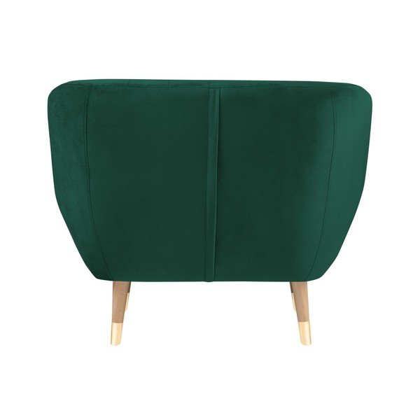 Poltrona in velluto verde scuro Benito - Mazzini Sofas-image-4