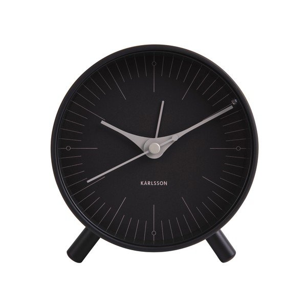 Sveglia in metallo nero, ø 11 cm Index - Karlsson-image-2