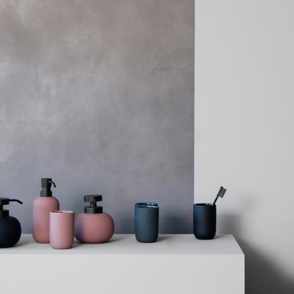 Tazza in ceramica antracite per spazzolini da denti Lotus - Mette Ditmer Denmark-image-2