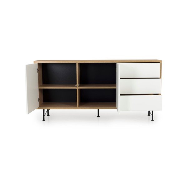 Cassettiera bianca, lunghezza 164 cm Flow - Tenzo-image-3