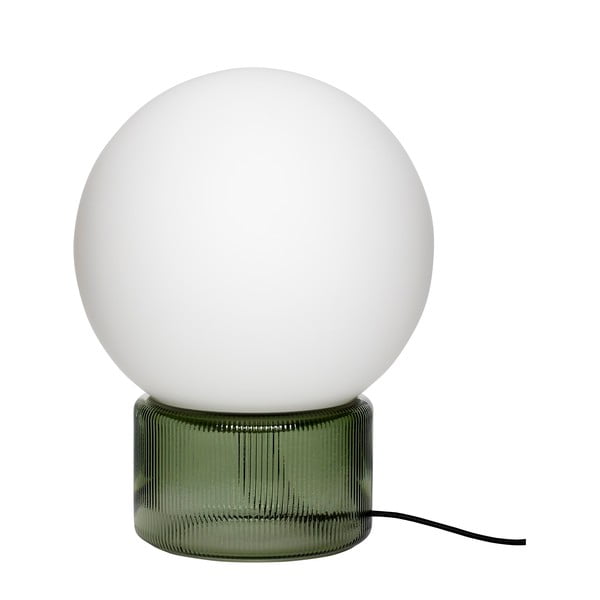 Lampada da tavolo bianco-verde (altezza 33 cm) Sphere - Hübsch