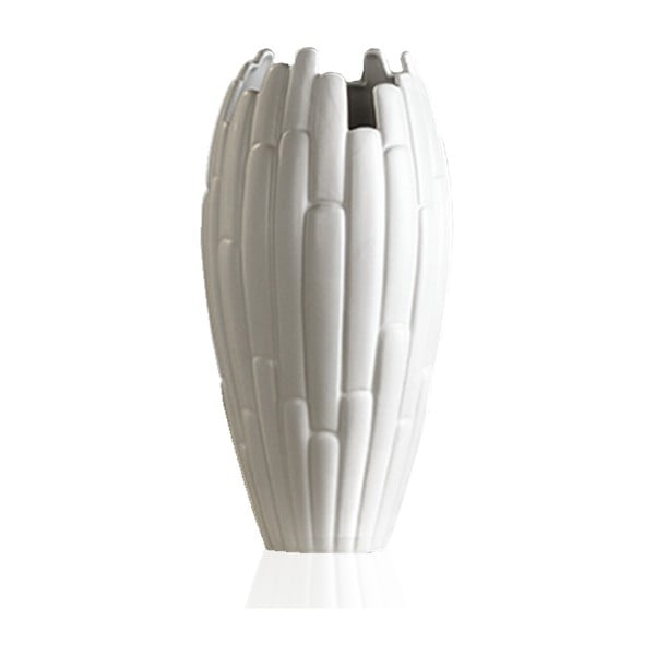 Vaso alto in ceramica crema - Villa Altachiara-image-2