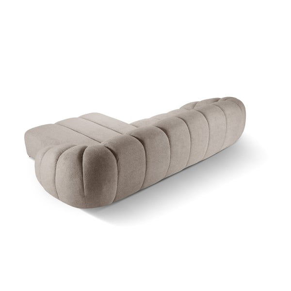 Divano angolare beige (con penisola a destra) Diana – Micadoni -image-3