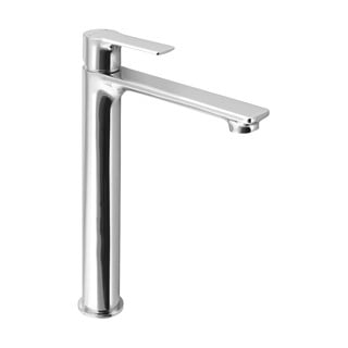 Rubinetto per lavandino in argento lucido verticale Pax – Sapho