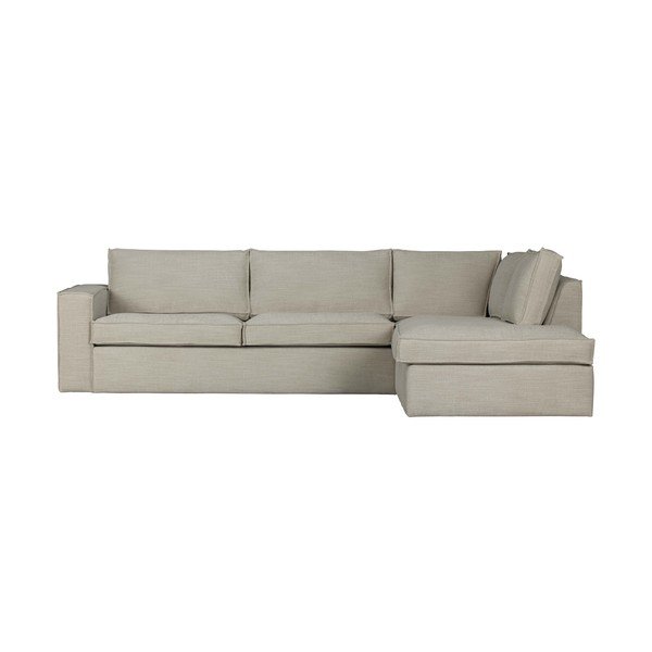 Divano angolare beige (angolo destro) Freddie - WOOOD