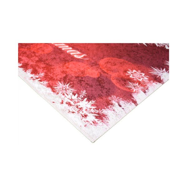 Tappeto Merry Christmas bianco e rosso, 50 x 80 cm - Vitaus-image-2