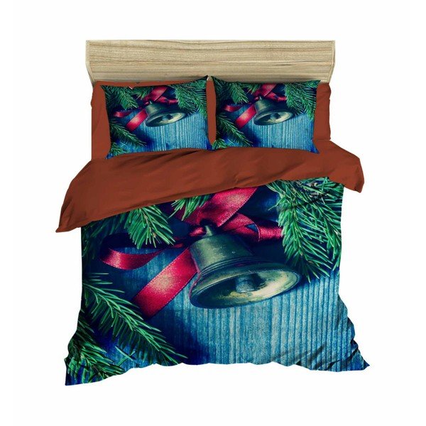 Biancheria da letto natalizia per letto matrimoniale con lenzuolo Davide, 160 x 220 cm - Mijolnir