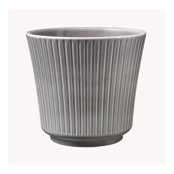 Vaso Delfi in ceramica grigia, ø 17 cm - Big pots