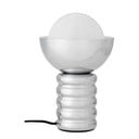 Lampada da tavolo argentata con paralume in vetro (altezza totale 32 cm) Spike – Bloomingville