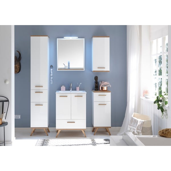 Specchio a parete con mensola 60x75 cm Set 923 - Pelipal-image-3