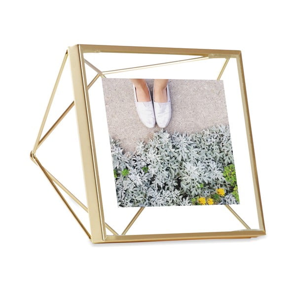 Cornice in colore oro su una fotografia di 10 x 10 cm Prisma - Umbra-image-2
