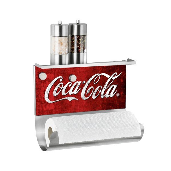 Magnetický držák na utěrku s poličkou Wenko Coca-Cola Classic