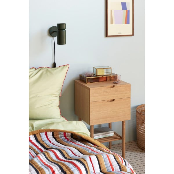 Comodino in rovere Acorn - Hübsch-image-1