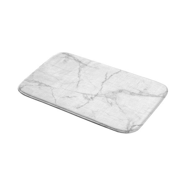 Tappetino per il bagno bianco/grigio in tessuto 45x75 cm Marbre – douceur d'intérieur-image-2