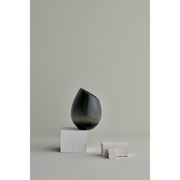 Vaso in vetro verde fatto a mano Raindrop - Blomus-image-1