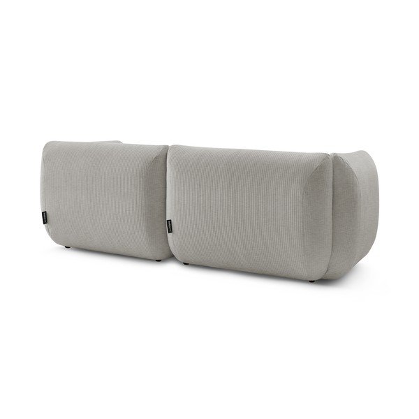 Divano in velluto a coste beige 260 cm Lecomte - Bobochic Paris-image-4