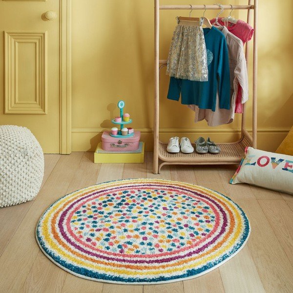 Tappeto rotondo 100x100 cm Rainbow Spot - Flair Rugs-image-1