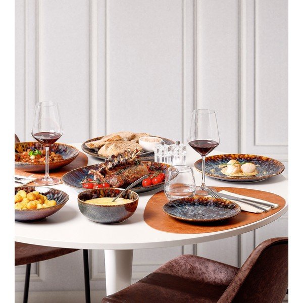 Piatto fondo marrone in porcellana ø 26 cm Resto – BonBistro-image-3