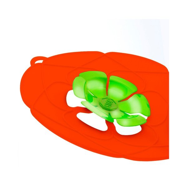 Červené silikonové víko na hrnec InnovaGoods Spill-image-1