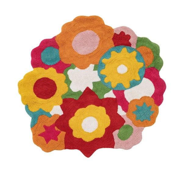 Tappeto in cotone per bambini ø 100 cm Flowers - Ixia