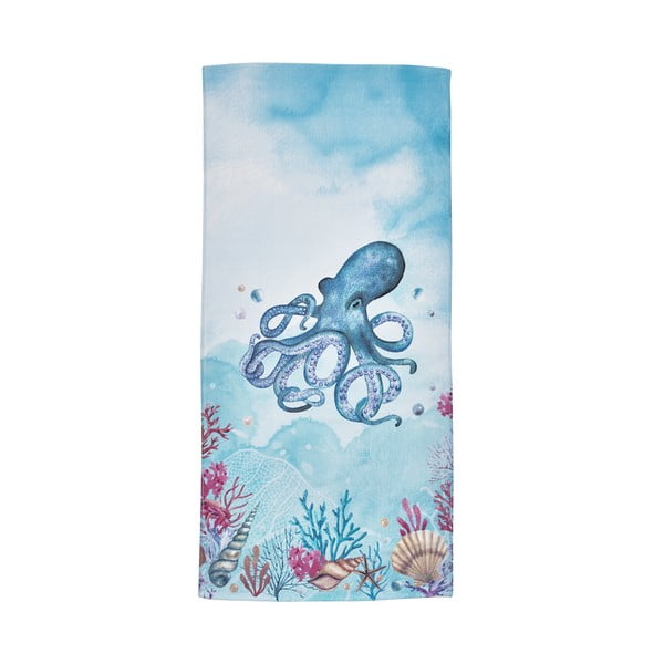 Telo mare blu in cotone 76x160 cm Octopus – Catherine Lansfield